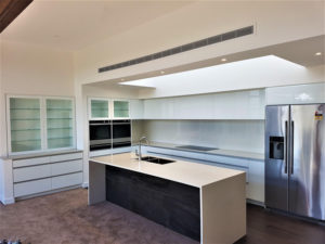 Kitchen joinery working with carpet and flooring joinery by Dunedin joiners Ron Kirk Joinery